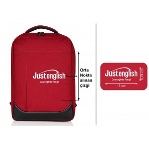 GC-001 Kırmızı Sırt Çantası (Just English)